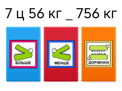  Порівняння іменованих чисел 