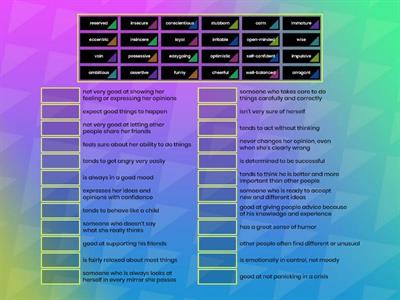 Personality Adjectives (Upper Inter.)