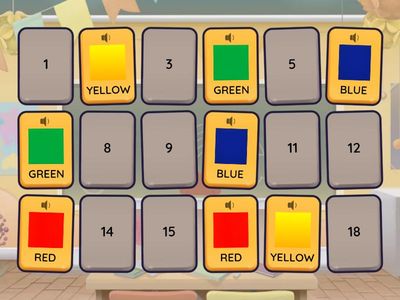 COLOURS MEMORY GAME