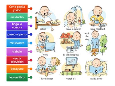 Daily routine 1 - with some reflexive