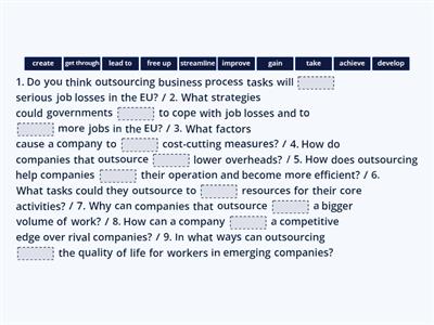 BR. U7. Complete with the correct word. 