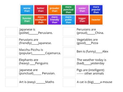 Comparativos inglés