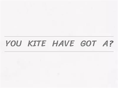 HAVE GOT: forma interrogativa