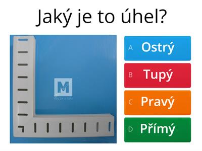 Ostrý, tupý, pravý a přímý úhel