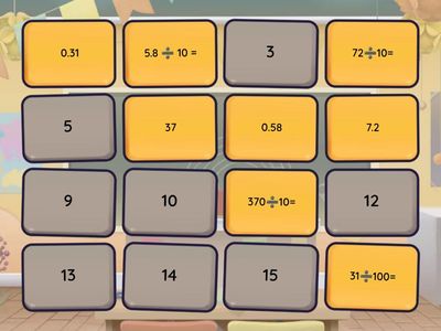 Dividing by 10 and 100