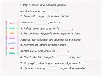 U9.Partes del cuerpo