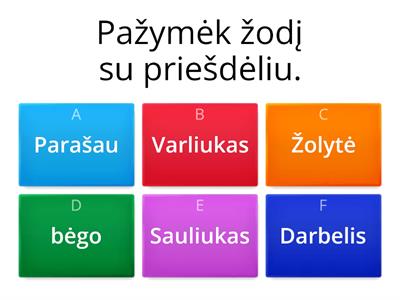 Žodžio dalys