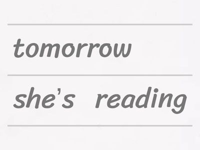 رتب الجمل ترتيب صحيح