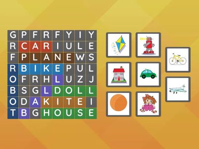 Toys Wordsearch
