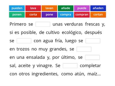 Consejos para preparar una buena ensalada. 