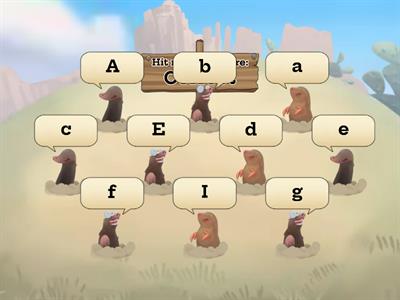 Whack a mole vowels