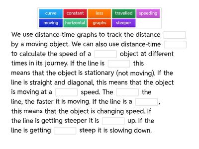 Distance-time graphs