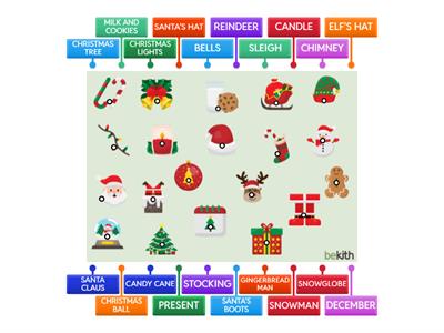 K6 XMAS VOCABULARY MATCHING