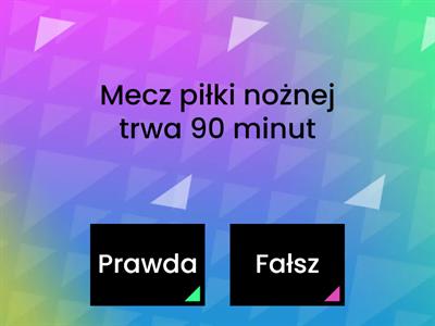 Piłka nożna - Prawda czy fałsz? 