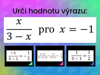 1.6.1 VÝRAZY | hodnota výrazu