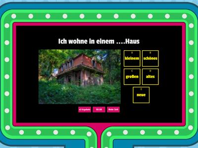 Adjektivendungen  Spielshow