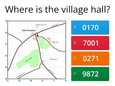 4 digit grid references on a map