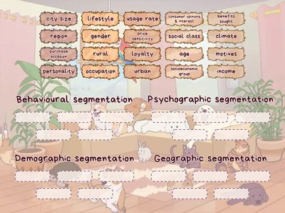 Variables of segmentation
