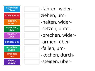 Aspekte neu C1. Präfixe-Domino