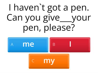  Subject and Object Pronouns