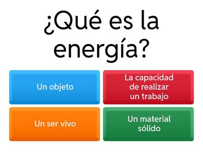 Cuestionario de la energia