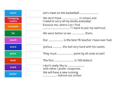 Gold Experience b1 unit 4 vocab p. 49