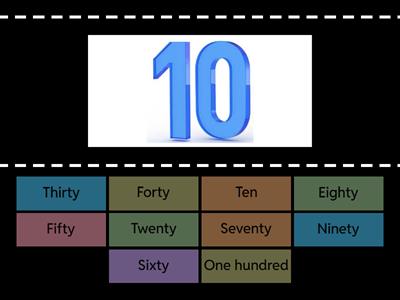 Numbers 10-100 drilling