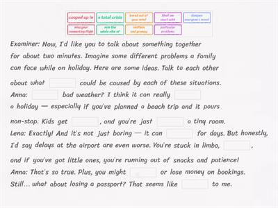 First B2 Speaking task 3