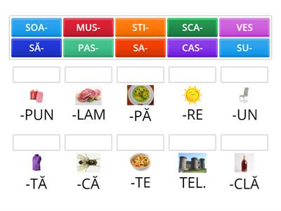 POTRIVEȘTE SILABELE! - resursă predare diferențiată elevi CES