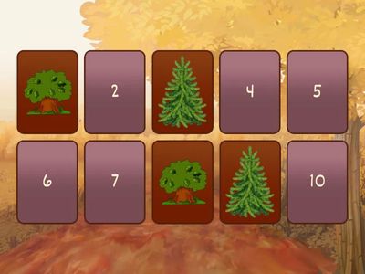 Знайди пару (дерева восени)