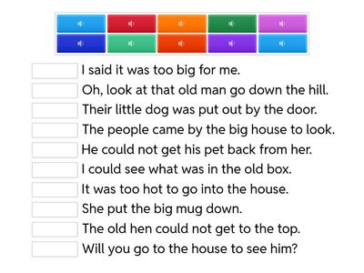 W19 Sight Word Sentences