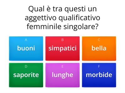  Aggettivi qualificativi