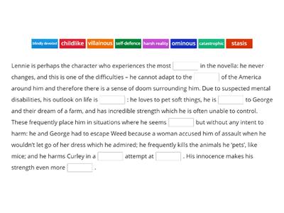 Character Profile 3: Lennie