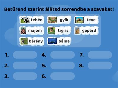 Betűrend