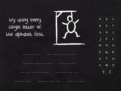 just your normal typical average neutral boring hangman