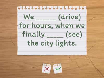 Grammar: Narrative tenses (Upper intermediate 3A)