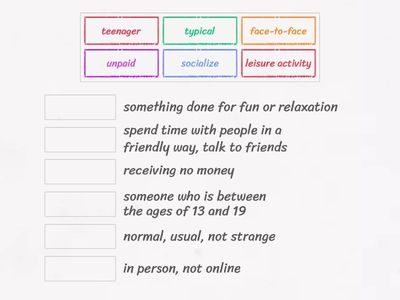 Time Zones 4 Unit 1, TZ4U1 vocab
