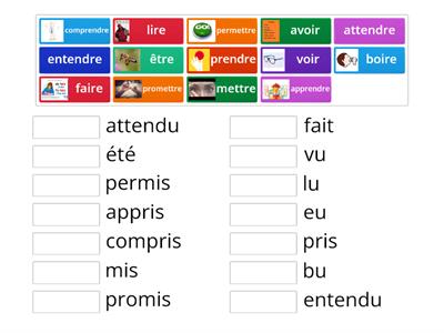 Past Participles: Match