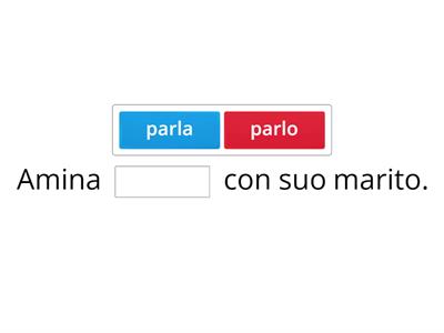 Verbo "PARLARE" in situazione.