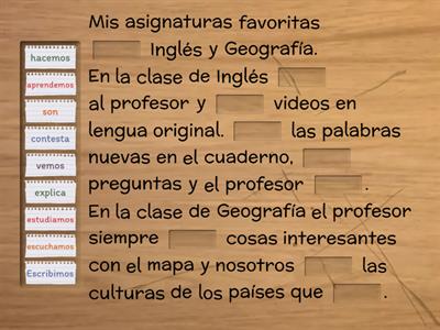 Mis asignaturas favoritas