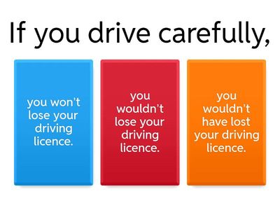 Conditionals (1, 2, 3)