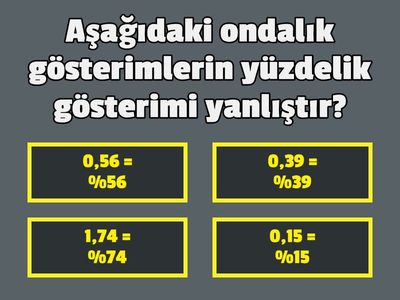 5. SINIF MATEMATİK TESTİ