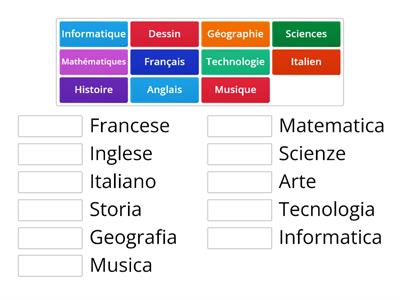 Materie scolastiche