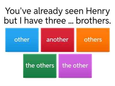Another, other, others, the others Quiz