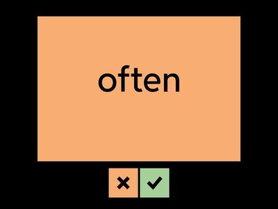 Adverbs of frequency