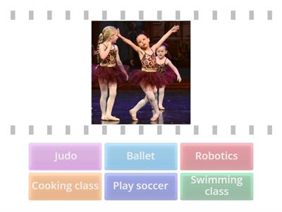 Memory game about Hobbies - Kindergarten II