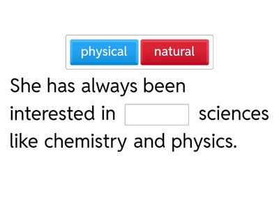 Science / Technology ЕГЭ