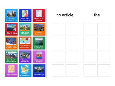  articles with georgraphical names