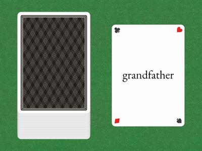 Family members vocab cards