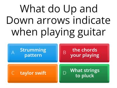 guitar unit quiz